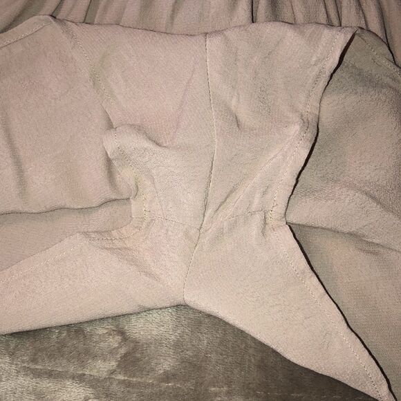 FREE F21 XS Light Brown Lace up Front High Waist Dress Shorts - Picture 4 of 7